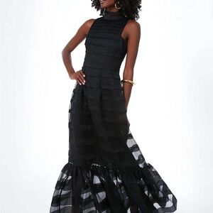 STAUD Spiral Bow Dress